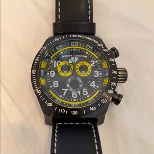 Swiss Legend SL Pilot Black/yellow Watch